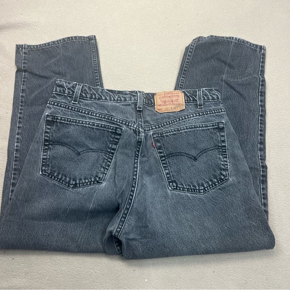 Levi's 560 Jeans 38x32 Mens Loose Fit Straight Leg Black 36x28 Actual Vtg USA - Picture 6 of 7